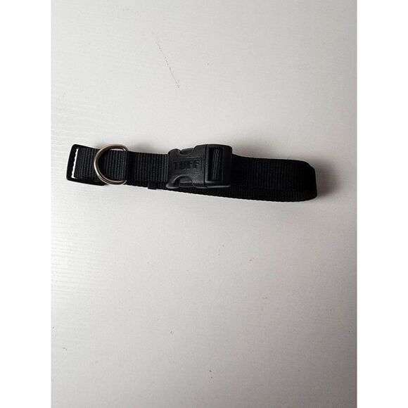Tuff Nylon Easy Clip Adjustable Dog Collar, Black - Picture 1 of 4